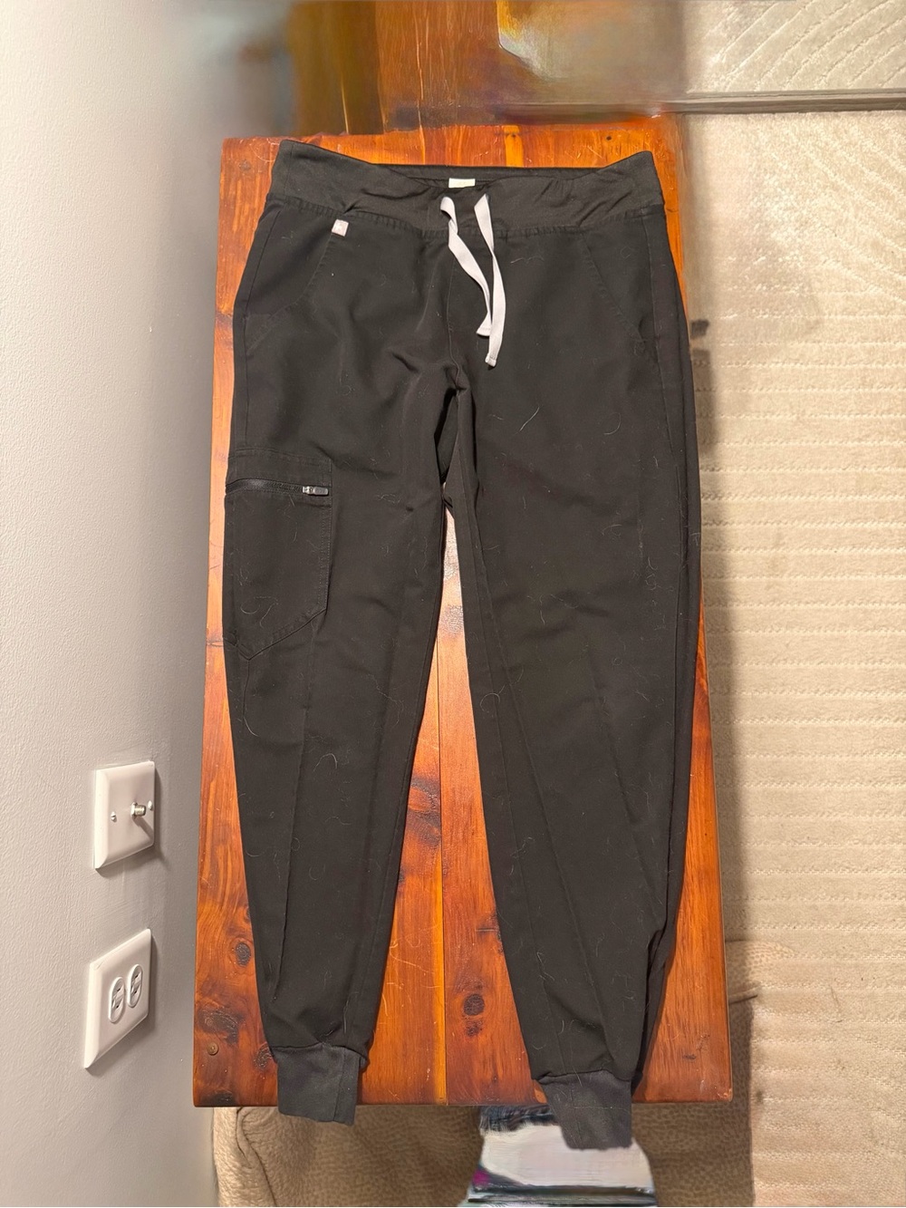 Figs Black Drawstring Zamora Jogger scrubs